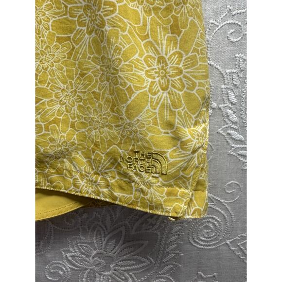 North Face Class V Skort Active Golden Flowers Small Floral Woman’s Yellow - Picture 5 of 9
